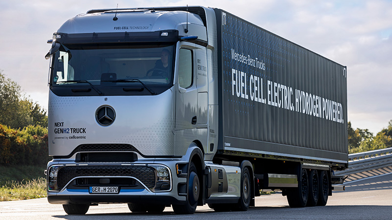 Mercedes-Benz NextGenH2 hydrogen fuel cell truck