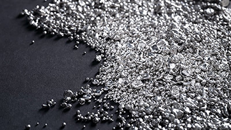 Inoveo platinum - a new alloy for the jewellery market. Picture credit: PGI