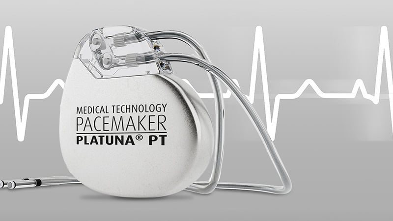 Pacemaker with platinum components