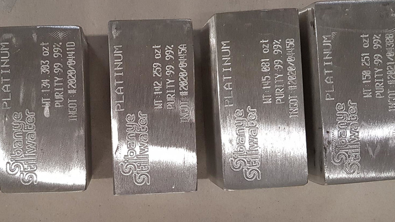 Platinum Good Delivery bullion bars
