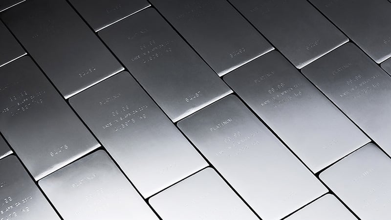 Platinum investment bars